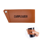 Maxbell Portable PU Leather Cup Holder Heat Resistant for Beverage Cups Coffee