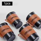 Maxbell Portable PU Leather Cup Holder Heat Resistant for Beverage Cups Coffee