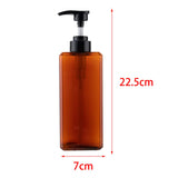 Maxbell 1Pack Liquid Soap Dispenser Empty Bottle for Tabletop Wash Room Hand Soap 650ml Orange