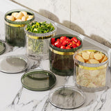 Maxbell Vegetable Storage Box with Drain Basket for Fruits Chopped Green Onion Clear