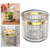 Maxbell Vegetable Storage Box with Drain Basket for Fruits Chopped Green Onion Clear