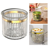 Maxbell Vegetable Storage Box with Drain Basket for Fruits Chopped Green Onion Clear