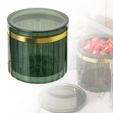 Maxbell Vegetable Storage Box with Drain Basket for Fruits Chopped Green Onion Green