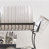 Maxbell 2 Tiers Dish Drying Rack with Drain Tray for Kitchen Dining Room Restaurant