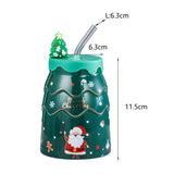 Maxbell 400ml Coffee Milk Tea Cups Decorative for Holiday Green