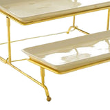 Maxbell 3 Tier Serving Tray Set Porcelain Tiered Serving Tray Platters for Cake