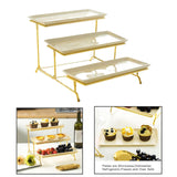 Maxbell 3 Tier Serving Tray Set Porcelain Tiered Serving Tray Platters for Cake