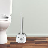 Maxbell Toilet Brush Set Toilet Scrubber Kit Hangable for Bathroom White