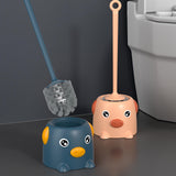 Maxbell Toilet Brush Set Toilet Scrubber Kit Hangable for Bathroom Blue