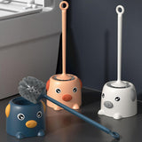 Maxbell Toilet Brush Set Toilet Scrubber Kit Hangable for Bathroom Blue