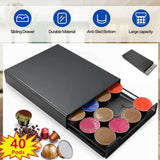 Maxbell Coffee Capsule Drawer Holder Organizer Storing 40 Capsules Accessories