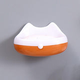 Maxbell Soap Holder Punch Free with Drainage Tray for Countertop kitchen Orange