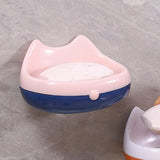 Maxbell Soap Holder Punch Free with Drainage Tray for Countertop kitchen Pink