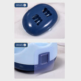 Maxbell Soap Holder Punch Free with Drainage Tray for Countertop kitchen Blue