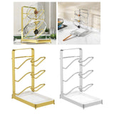 Maxbell 3 Tier Pot Lids Holder Cabinet Spatula Rack for Kitchen Cabinet Accessory Aureate