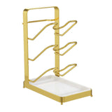Maxbell 3 Tier Pot Lids Holder Cabinet Spatula Rack for Kitchen Cabinet Accessory Aureate
