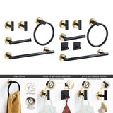 Maxbell Bathroom Hardware Set Bathroom Accessories Kit for Washroom Hotel Home 5Pcs