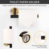 Maxbell Bathroom Hardware Set Bathroom Accessories Kit for Washroom Hotel Home 5Pcs