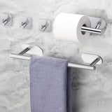 Maxbell Wall Mounted Towel Bars Towel Hanger Towel Holder for Farmhouse Kitchen Room Argent