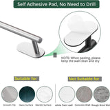 Maxbell Wall Mounted Towel Bars Towel Hanger Towel Holder for Farmhouse Kitchen Room Argent