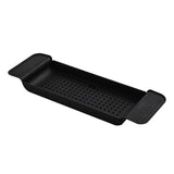 Maxbell Expandable Bathtub Caddy Tray Bathroom Tray for Shower Kitchen Bathroom Black