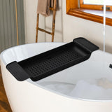 Maxbell Expandable Bathtub Caddy Tray Bathroom Tray for Shower Kitchen Bathroom Black