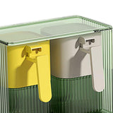 Maxbell Seasoning Box Set with Cover and Spoon Condiment Jars for Spice Sugar Salt 2 Grids