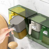 Maxbell Seasoning Box Set with Cover and Spoon Condiment Jars for Spice Sugar Salt 4 Grids