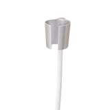 Maxbell Hair Dryer Holder Blow Dryer Rack with Phone Holder for Bedroom Hotel Shower Argent