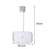 Maxbell Hair Dryer Holder Blow Dryer Rack with Phone Holder for Bedroom Hotel Shower Argent
