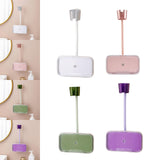 Maxbell Hair Dryer Holder Blow Dryer Rack with Phone Holder for Bedroom Hotel Shower Argent