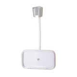 Maxbell Hair Dryer Holder Blow Dryer Rack with Phone Holder for Bedroom Hotel Shower Argent