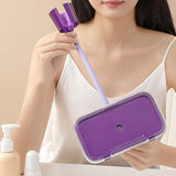 Maxbell Hair Dryer Holder Blow Dryer Rack with Phone Holder for Bedroom Hotel Shower Amaranth