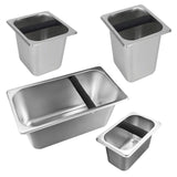 Maxbell Stainless Steel Coffee Knocking Box with Rubber Bar Easily Clean Heavy Duty Size M