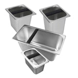 Maxbell Stainless Steel Coffee Knocking Box with Rubber Bar Easily Clean Heavy Duty Size M
