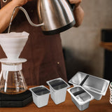 Maxbell Stainless Steel Coffee Knocking Box with Rubber Bar Easily Clean Heavy Duty Size M