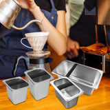 Maxbell Stainless Steel Coffee Knocking Box with Rubber Bar Easily Clean Heavy Duty Size M