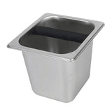 Maxbell Stainless Steel Coffee Knocking Box with Rubber Bar Easily Clean Heavy Duty Size L