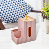 Maxbell Multipurpose Tissue Holder Paper Storage Box for Dining Table Decoration Pink