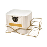 Maxbell Multipurpose Tissue Holder Paper Storage Box for Dining Table Decoration White With Base