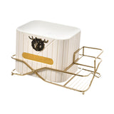 Maxbell Multipurpose Tissue Holder Paper Storage Box for Dining Table Decoration White With Base