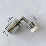 Maxbell Flexible 720 Degree Rotate Faucet Aerator Sink Adapter for Kitchen Bathroom