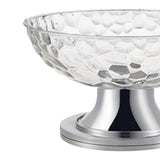 Maxbell Dessert Serving Bowl Tray Snacks Fruit Basket Bowl for Breads Snacks Home White Rotatable