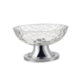Maxbell Dessert Serving Bowl Tray Snacks Fruit Basket Bowl for Breads Snacks Home White Rotatable