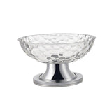 Maxbell Dessert Serving Bowl Tray Snacks Fruit Basket Bowl for Breads Snacks Home White Rotatable