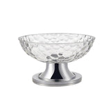 Maxbell Dessert Serving Bowl Tray Snacks Fruit Basket Bowl for Breads Snacks Home White Rotatable