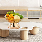 Maxbell Dessert Serving Bowl Tray Snacks Fruit Basket Bowl for Breads Snacks Home Coffee Rotatable