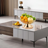 Maxbell Dessert Serving Bowl Tray Snacks Fruit Basket Bowl for Breads Snacks Home Coffee Rotatable