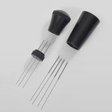 Maxbell Espresso Stirring Distributor Coffee Stirring Tamper with Stand Rack Black