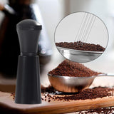 Maxbell Espresso Stirring Distributor Coffee Stirring Tamper with Stand Rack Black